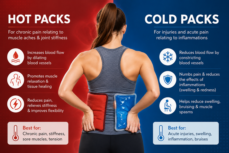 Heat and cold therapy at Lyonspine Chiropractic